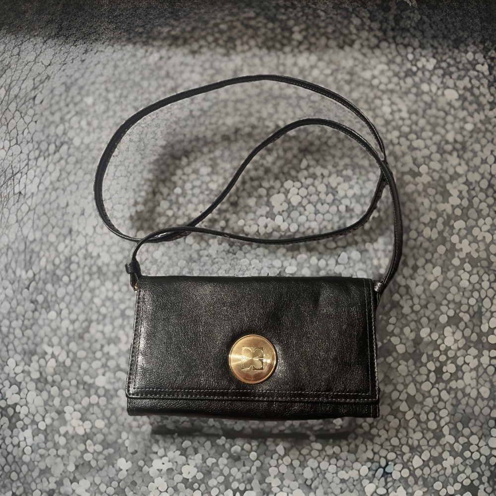 Liz‎ Claiborne Black Clutch Purse Removable Strap